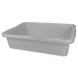 Rubbermaid Commercial Products - Caja estándar de autobus/utilitario, 4.625 galones, gris, plástico, plástico resistente, caja de lavado de platos para organización de cocina/almacenamiento