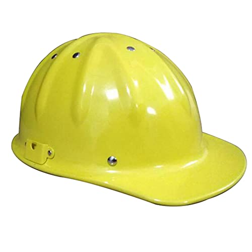 Cascos de Seguridad Industrial Rígido de Aluminio,Circunferencia de la Cabeza Ajustable Ligero Y Cómodo Casco de Protección/Yellow / 1 PCS