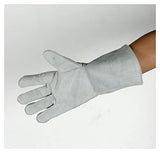Guantes de soldador sensibles suaves Guantes de soldadura de espuma de doble capa Guantes de cuero Guantes de soldador wear-resistant, anti-scalding, flame