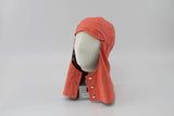 Capucha de soldadura de estilo coreano, gorro de soldador fabricado en Corea, 100% algodón coreano de alta calidad, cobertura de cabeza y cuello para soldadura/calibre/molienda (pequeño, coral)