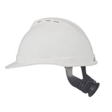Casco seguridad Tapa de protección con ventilación y suspensión de carraca de 4 puntos Fas Trac, Blanco, 6-1/2 to 8 MSA Safety 10034018 V-Gard 500 -