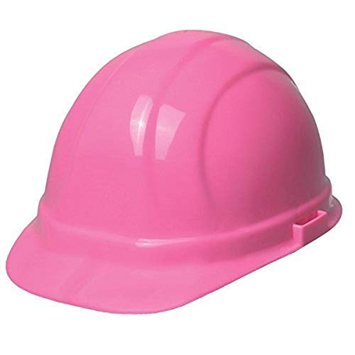 Casco de seguridad con cierre deslizante, polietileno, ajustable, Rosado de alta visibilidad, Ajustable