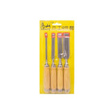 Kit Cincel Formon Gubia Carpintero Tallado Madera 4pzs