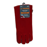 Guantes de soldador rojos