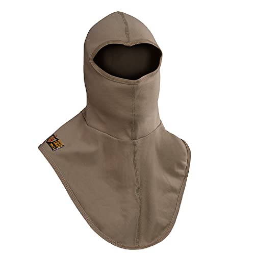 Capucha soldador  resistente al fuego – 100% algodón tejido – 7 onzas, Caqui, Talla única
