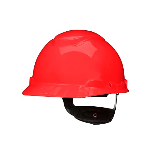 Casco de seguridad SecureFit H-705SFR-UV, rojo, sin ventilación, con sensor Uvicator, suspensión de trinquete de difusión de presión de 4 puntos, ANSI Z87.1
