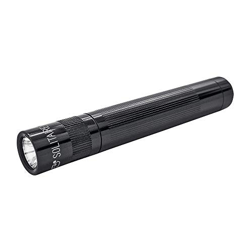 Solitaire - Linterna LED para llavero, color negro