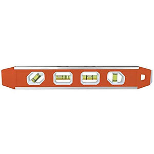 Johnson Level & Tool 1421-1200 Magnetic Aluminum Reinforced Torpedo Level, 12", Red, 1 Level