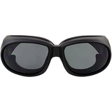 Gafas de sol de seguridad industriales globales para motocicleta se adapta a las lentes ahumadas con las normas ANSI Z87.1 para gafas de seguridad con relleno de espuma suave y aireada viene con bolsa de almacenamiento y correa