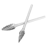 10 Piezas Fresa de Extremo,Juego de Fresas de Carburo de Tungsteno de Vástago de 2,35 mm y Vástago de 1/4"(6 mm) para Amoladora Rotativa DIY