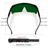ABSORBER IPL 200 nm-2000 nm Gafas de seguridad láser para tratamiento de depilación láser y cosmetología láser operador protección ocular con funda (verde)