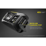 Nitecore NU32 - Linterna Frontal LED Recargable (550 lúmenes, luz Blanca y roja), Color Negro