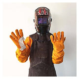 Guantes de Soldador Spot MUÑECO Guantes de 14"35 cm Splith Cowhide Worker Worker Gloves Reforzado Thumb Palm Revista Guante de Soldadura de Palanca Peso Ligero y ampliamente Utilizado