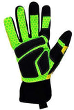 Seibertron HIGH-VIS SDXG2 Dexterity Super Grip Gel Oil & Gas Anti-Vibración Protección de Impacto Guantes CE EN388 4131 XXL