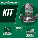 Metabo HPT Router | Base fija | Motor de 11 amperios | 2-1/4 pico HP | Velocidad variable | M12VC