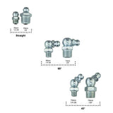 NEIKO 50463A Surtido de accesorios de grasa hidráulica | 110 piezas | SAE | Incluye accesorios Zerk rectos y angulares