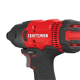 CRAFTSMAN Kit de Herramientas 20V Inalambricas con Taladro Atornillador y Atornilladro de Impacto con 2 Baterías CMCK200C2