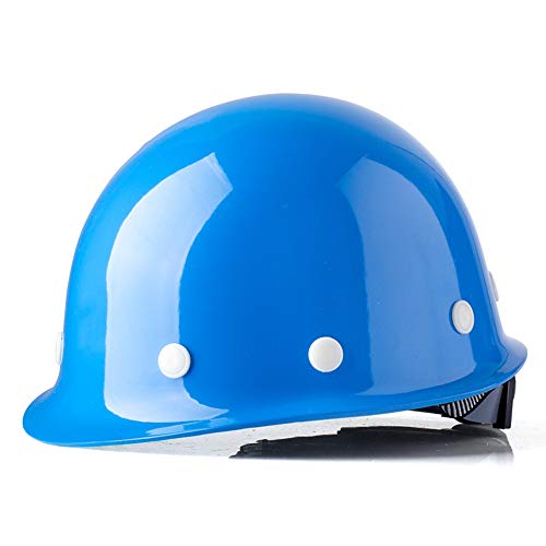 Casco Casco de seguridad - FRP construcción del sitio de construcción supervisión de supervisión supervisor de liderazgo casco de trabajo seguro de trabajo tapa dos botones de ajuste de tamaño c