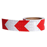 Cinta reflectante de seguridad blanca y roja impermeable de alta visibilidad de 2 pulgadas x 30 pies, cinta reflectora de visibilidad para remolques, camiones, coches