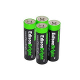 Nitecore EA41 960 Lumen CREE XM-L U2 LED dual switch compact flashlight/searchlight with Four rechargeable AA batteries, Charger & Four EdisonBright AA Alkaline batteries