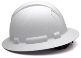 Gorro duro de ala completa, suspensión de trinquete de 4 puntos, patrón de grafito blanco mate