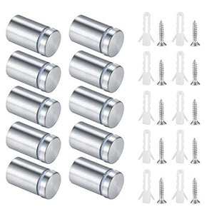 10 tornillos de separación para letreros,