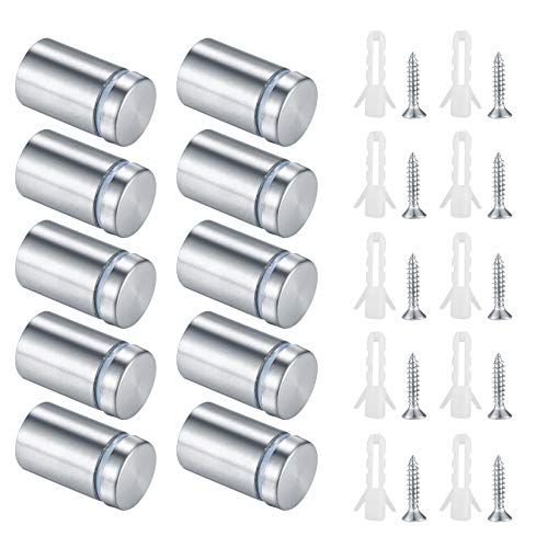 10 tornillos de separación para letreros,