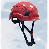 Casco de Seguridad Industrial Anti-Impacto Casco Protector al Aire Libre Ajustable para Escalada de Construcción/Red/Polished
