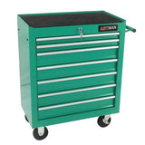 Fulvari - Cofre de Herramientas con Ruedas para 7 cajones, Caja de Herramientas con Carro de Servicio Industrial, clóset de Herramientas con Sistema de Bloqueo para cochera, almacén y Taller, Color