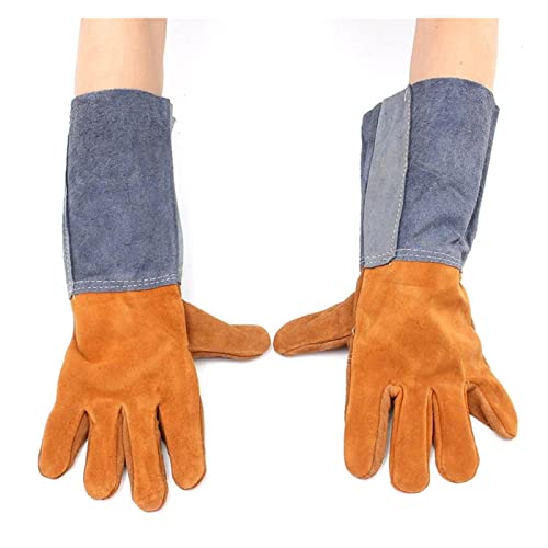 Guantes de Soldador para TIG Resistentes el Calor Guantes de Soldadura Los soldadores Trabajan Suave Cuero de Piel de Vaca más Guantes for Proteger la Herramienta de Mano