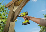 Ryobis Tools RYOBI 18V ONE+ Kit combinado de taladro inalámbrico de iones de litio y destornillador de impacto (2 herramientas) con (2) baterías