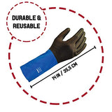 Super Remover - Guantes de neopreno, resistentes a los productos químicos, resistencia industrial, pelar y pintar, duraderos y reutilizables con agarre antideslizante - 1 par