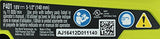 Ryobi P421 6500 RPM 4 1/2 pulg. 18 voltios ONE + Amoladora angular de iones de litio (batería no incluida, solo herramienta eléctrica)
