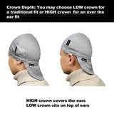 Gorra de Soldadura 12 Cal Resistente al Fuego 2 Capas Algodón Duradero Reversible Sombreros de Soldador Capucha Corona Alta Gris…