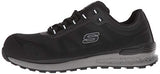 Skechers Bulkin - Zapato industrial para hombre, Negro, 9 US