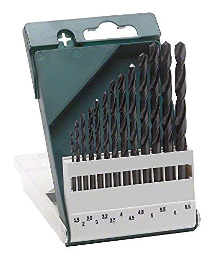 Bosch 2609255031 HSS-R Juego de brocas de metal, 13 piezas