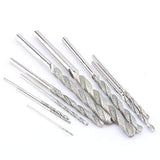 Yosoo 10Pcs Juego de brocas con punta de diamante DMD Brocas helicoidales para baldosas de vidrio piedra 0077