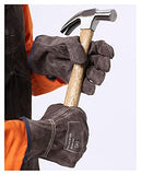 Guantes de Soldador Guantes mecánicos Guantes de Trabajo de Cuero de Piel de Vaca 25 cm (10") Longitud TIGNO Guantes de Soldadura Peso Ligero y ampliamente Utilizado