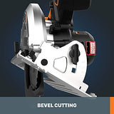 Worx Nitro WX520L.9 - Sierra circular inalámbrica (20 V, 7,25 pulgadas, con motor sin escobillas (sólo herramienta)