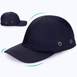 Gorra Antigolpes Transpirable Y Anticolisión Estilo de Béisbol Tejido de Polialgodón Casco Duro ABS Carcasa Interior Anti-Rotura Tamaño Ajustable Hombres Y Mujeres En Invierno