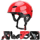 Casco de seguridad, Casco de seguridad de resina ABS, Casco de seguridad con forro de Eva altamente espumado, Color ligero y brillante, para hacer surf, Escalada, Rescate en el agua, Gorra de rafting