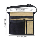 FOUNDLINE Bolsa de cinturón de Herramientas Bolsa de Almacenamiento de Herramientas de jardinería Bolsillo de cinturón Cinturón de Trabajador Bolsa de Herramientas Almacenamiento de Herramientas (Col
