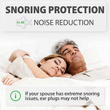 PQ Tapones Para Los Oídos Para Dormir - 28 Tapones de Cera Moldeables para dormir, Nadar, Disparar, Roncar, Nivel de bloqueo de sonido 32 dB, Tapones para los oídos para mujeres con cancelación de ruido