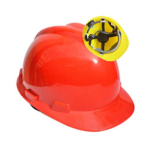 Casco de Seguridad con Ranuras En V ABS Protección Anti-Rotura Cascos de Protección Construcción Anticaída Obra de Construcción Construcción de Carreteras Túnel Mina