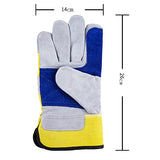 Guantes De Soldador, Protección De La Soldadura De La Protección De La Mano De Obra, Alta Temperatura Y Resistencia Al Desgaste, Guantes Antideslizantes A Fuego Corto