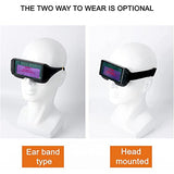 Gafas de Soldadura de oscurecimiento automático Solar, Herramienta Protectora, Casco de Soldador, Gafas Protectoras, Accesorio para Gafas