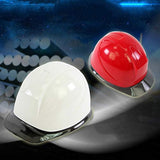 Casco seguridad  de Moda de Dos Colores Anti-UV Transparente Aleros Flotantes Diseño Forro Acolchado de 6 Puntos Banda para El Sudor Extraíble Obra de Construcción, Carretera, Minería