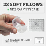 PQ Tapones Para Los Oídos Para Dormir - 28 Tapones de Cera Moldeables para dormir, Nadar, Disparar, Roncar, Nivel de bloqueo de sonido 32 dB, Tapones para los oídos para mujeres con cancelación de ruido