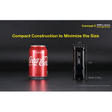 Nitecore Concept 2 6500 lúmenes - Luz Recargable compacta, Color Negro