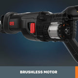 Worx Nitro WX516L.9 - Sierra alternadora inalámbrica con motor sin escobillas (20 V, solo herramienta)